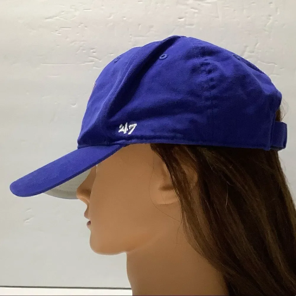 47 Brand Texas Ranger Kids Blue/White Baseball Cap Hook & Loop